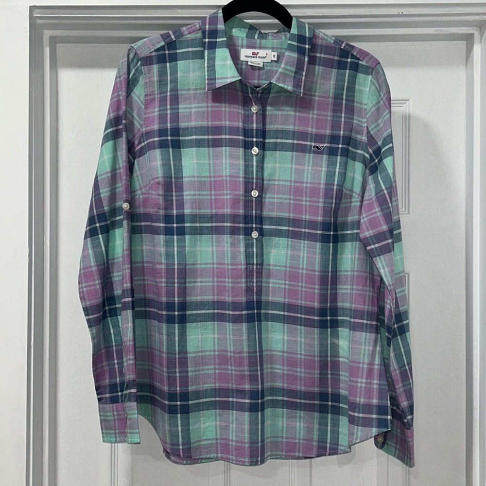 Vineyard Vines Plaid Roll Up Sleeves